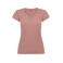 Camiseta cuello pico mujer Victoria Woman. Color naranja clay.