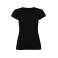 Camiseta cuello pico mujer Victoria Woman. Color negro.