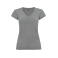 Camiseta cuello pico mujer Victoria Woman. Color gris vigoré.
