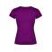 Camiseta cuello pico mujer Victoria Woman. Color púrpura.