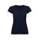 Camiseta cuello pico mujer Victoria Woman. Color azul marino.