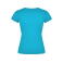 Camiseta cuello pico mujer Victoria Woman. Color azul turquesa.