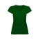 Camiseta cuello pico mujer Victoria Woman. Color verde botella.