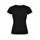 Camiseta cuello pico mujer Victoria Woman. Color negro.