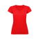 Camiseta cuello pico mujer Victoria Woman. Color rojo.