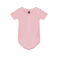 Body de bebé manga corta bebe Honey Kids. Color rosa claro.