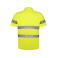 Polo alta visibilidad hombre Polaris. Color amarillo flúor.