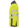 Chaqueta softshell de alta visibilidad bicapa hombre Antares. Color gris plomo/amarillo flúor.