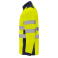 Chaqueta softshell de alta visibilidad bicapa hombre Antares. Color azul marino/amarillo flúor.