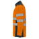Chaqueta softshell de alta visibilidad bicapa hombre Antares. Color azul marino/naranja fluor.