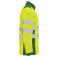 Chaqueta softshell de alta visibilidad bicapa hombre Antares. Color verde jardín/amarillo flúor.