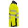 Chaqueta softshell de alta visibilidad bicapa hombre Antares. Color azul marino/amarillo flúor.