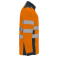 Chaqueta softshell de alta visibilidad bicapa hombre Antares. Color azul marino/naranja fluor.