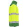 Parka de alta visibilidad mangas desmontables hombre Epsylon. Color verde jardín/amarillo flúor.