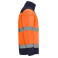 Parka de alta visibilidad mangas desmontables hombre Epsylon. Color azul marino/naranja fluor.