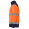 Parka de alta visibilidad mangas desmontables hombre Epsylon. Color azul marino/naranja fluor.