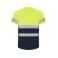 Camiseta de alta visibilidad hombre Delta. Color azul marino/amarillo flúor.