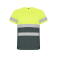 Camiseta de alta visibilidad hombre Delta. Color gris plomo/amarillo flúor.