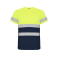Camiseta de alta visibilidad hombre Delta. Color azul marino/amarillo flúor.