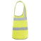 Chaleco de alta visibilidad unisex Polux. Color amarillo flúor.