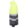 Sudadera de alta visibilidad media cremallera unisex Spica. Color gris plomo/amarillo flúor.