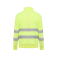 Sudadera de alta visibilidad media cremallera unisex Spica. Color amarillo flúor.