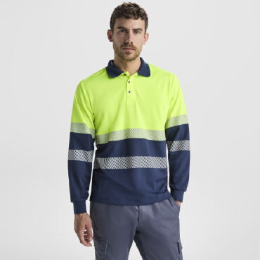 Polo alta visibilidad manga larga unisex Vega LS