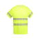 Camiseta de alta visibilidad hombre Tauri. Color amarillo flúor.