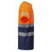 Camiseta de alta visibilidad hombre Tauri. Color azul marino/naranja fluor.