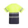 Camiseta de alta visibilidad hombre Tauri. Color gris plomo/amarillo flúor.