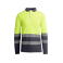 Polo alta visibilidad manga larga hombre Atrio LS. Color gris plomo/amarillo flúor.