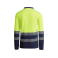Polo alta visibilidad manga larga hombre Atrio LS. Color azul marino/amarillo flúor.