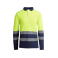 Polo alta visibilidad manga larga hombre Atrio LS. Color azul marino/amarillo flúor.
