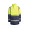 Parka de alta visibilidad hombre Merak. Color azul marino/amarillo flúor.