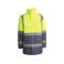 Parka de alta visibilidad hombre Merak. Color gris plomo/amarillo flúor.