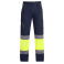Pantalón de alta visibilidad hombre Enix. Color azul marino/amarillo flúor.