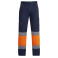 Pantalón de alta visibilidad hombre Enix. Color azul marino/naranja fluor.