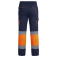 Pantalón de alta visibilidad hombre Enix. Color azul marino/naranja fluor.