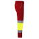 Pantalón de alta visibilidad hombre Enix. Color rojo laboral/amarillo flúor.