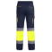 Pantalón de alta visibilidad hombre Enix. Color azul marino/amarillo flúor.