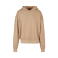 Sudadera oversize con capucha unisex BY191. Color beige u..