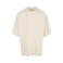 Camiseta oversize unisex BY193. Color arena blanca.