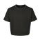 Camiseta crop niña BY114. Color negro.
