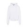 Sudadera oversize con capucha unisex BY162. Color blanco.