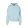 Sudadera oversize con capucha unisex BY162. Color azul océano.