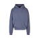 Sudadera oversize con capucha unisex BY162. Color azul vintage.