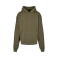 Sudadera oversize con capucha unisex BY162. Color oliva.