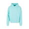 Sudadera oversize con capucha unisex BY162. Color azul berilo.