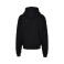 Sudadera oversize con capucha unisex BY162. Color negro.