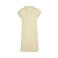 Vestido camiseta mujer BY101. Color amarillo suave.